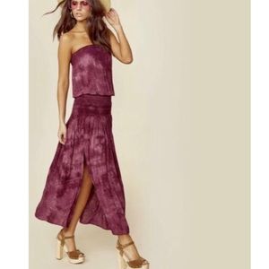 Blue Life “Karma” Pull On Strapless Maxi Dress